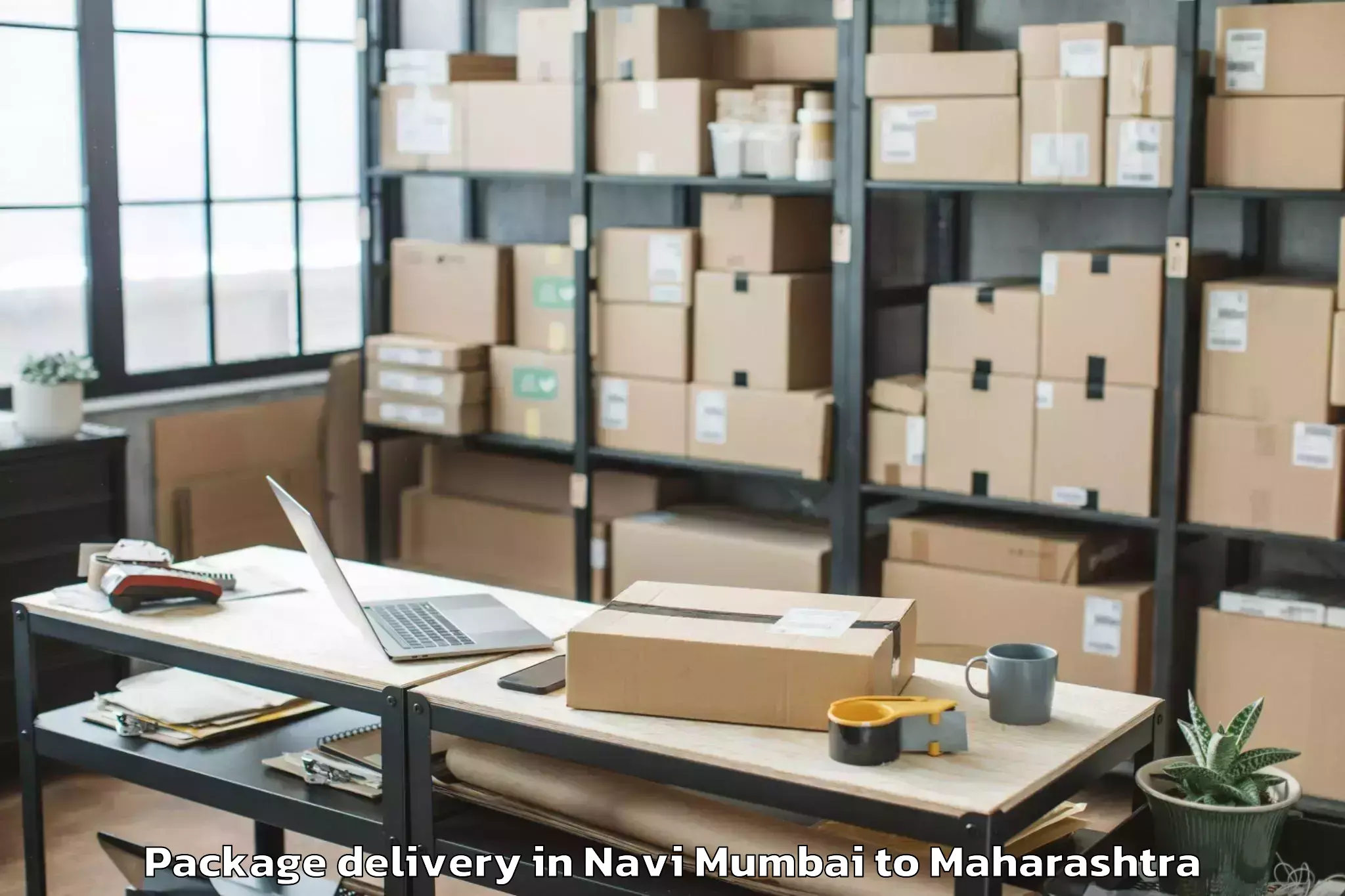 Trusted Navi Mumbai to Sangameshwar Package Delivery